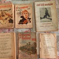 4 libretti canzoni arcobaleno i -festival-anni 50