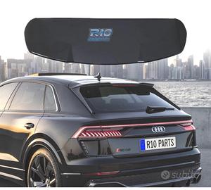 SPOILER ALETTONE PER AUDI Q8 18-23 LOOK RSQ8 NERO 