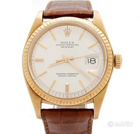 Rolex Date Just 36 ref. 1601 Automatic Oro Pelle