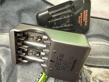 1 carica batterie per pile ricaricabili