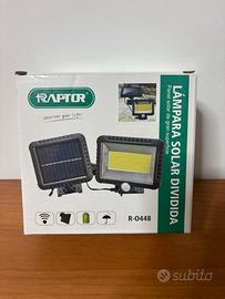 Lampada Solare a LED con Pannello