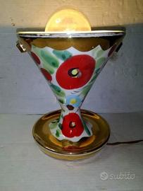 Lampada tv anni 50/60 ceramica coronetti cunardo