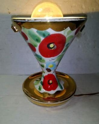 Lampada tv anni 50 ceramica coronetti di cunardo