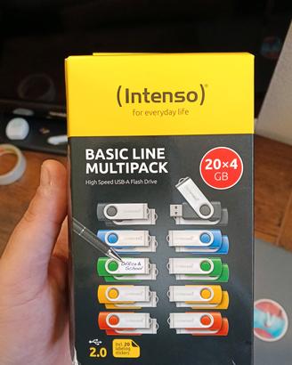 USB Flash Drive 20x4gb MULTIPACK