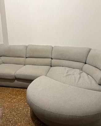 Divano angolare poltronesofà 3mt con maxi pouf