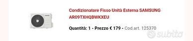 unità esterna Samsung 9000 btu
