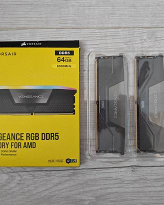Corsair Vengeance RGB DDR5 64GB (2x32GB) 6000MHz C