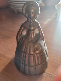 campanella vintage in bronzo dama