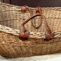 Cesta/culla in vimini anni 60.