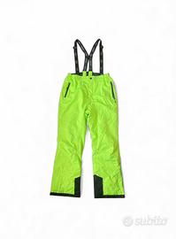 Pantaloni sci ragazzo LEGO giallo neon 14 anni