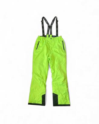 Pantaloni sci ragazzo LEGO giallo neon 14 anni