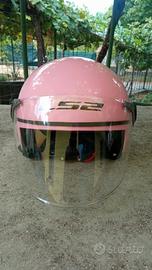 Casco moto jet bambina