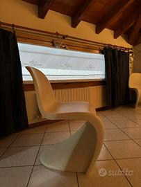 vitra Sedia  Panton Verner bianco originale