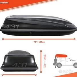 CAM Box Sport 431, Nero, 430 Litri