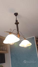 Lampadario soggiorno doppia lampada