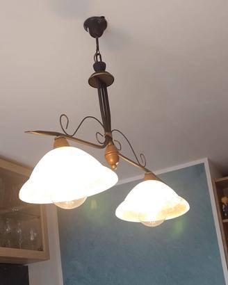 Lampadario soggiorno doppia lampada