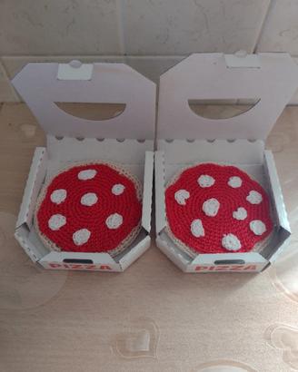 pizza margherita uncinetto 