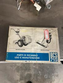 Manuale e ricambi BCS 715