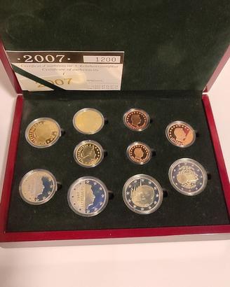 Serie divisionale Lussemburgo 2007 proof 