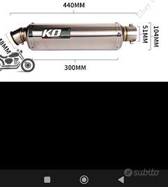 scarico universale moto quad 