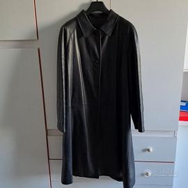 cappotto pelle donna nero 