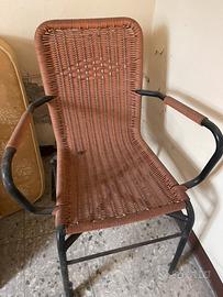 Sedia giardino in ferro