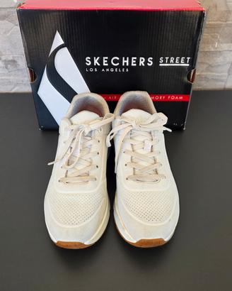 Scarpe Skechers grigio chiaro e bianche
