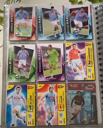 Lotto cards napoli calciatori panini