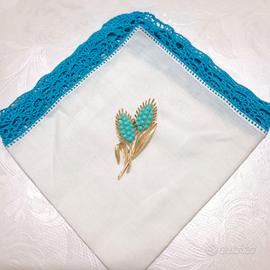 Spilla Trifari con Turchese