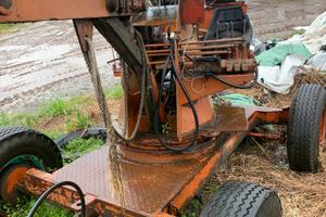 Scavatore paker caricatore botte diserbo