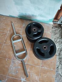 bilanciere pesi gommati palestra leggere 
