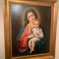 Quadro antico madonna Gesù bambino