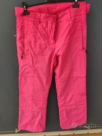 Pantaloni sci rosa Ultrasport ragazza, tg S ed M
