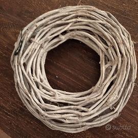 Ghirlanda bianca shabby chic