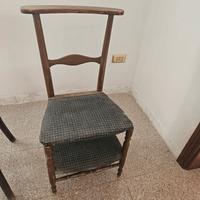 Antica sedia inginocchiatoio 