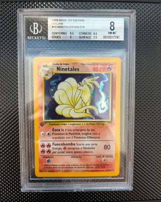 Ninetales Holo – Set Base – Prima Edizione – BGS 8