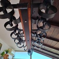 Lampadario in ferro + 2 lampadari 