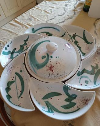 Servizio da portata in ceramica d'Este