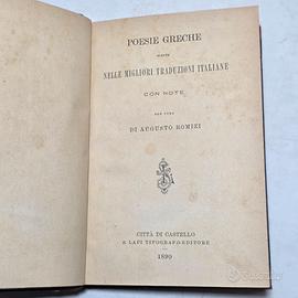 Città Di Castello - Poesie Greche Agostino Romizi