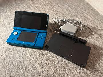 Nintendo 3DS FAT blu azzurro funzionante pokemon