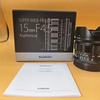 voigtlander 15mm nikon z pari al nuovo