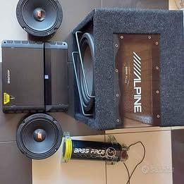 impianto audio auto alpine 640watt
