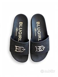 Bluegirl mare nere con logo argentato  n.39