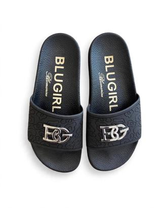 Bluegirl mare nere con logo argentato  n.39