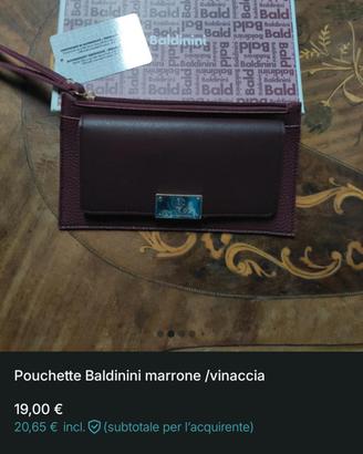 Pochette Baldinini marrone/vinaccia ✨