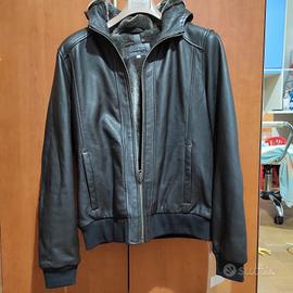 Giubbotto uomo in pelle colore testa di moro.