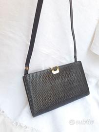 Borsa tracolla Pochette  vera pelle intrecciata