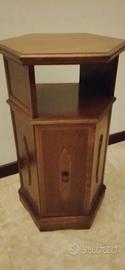 Tavolino esagonale in legno stile classico