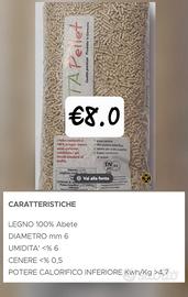 pellet di abete color chiaro 