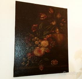 Olio su tela di pregio 